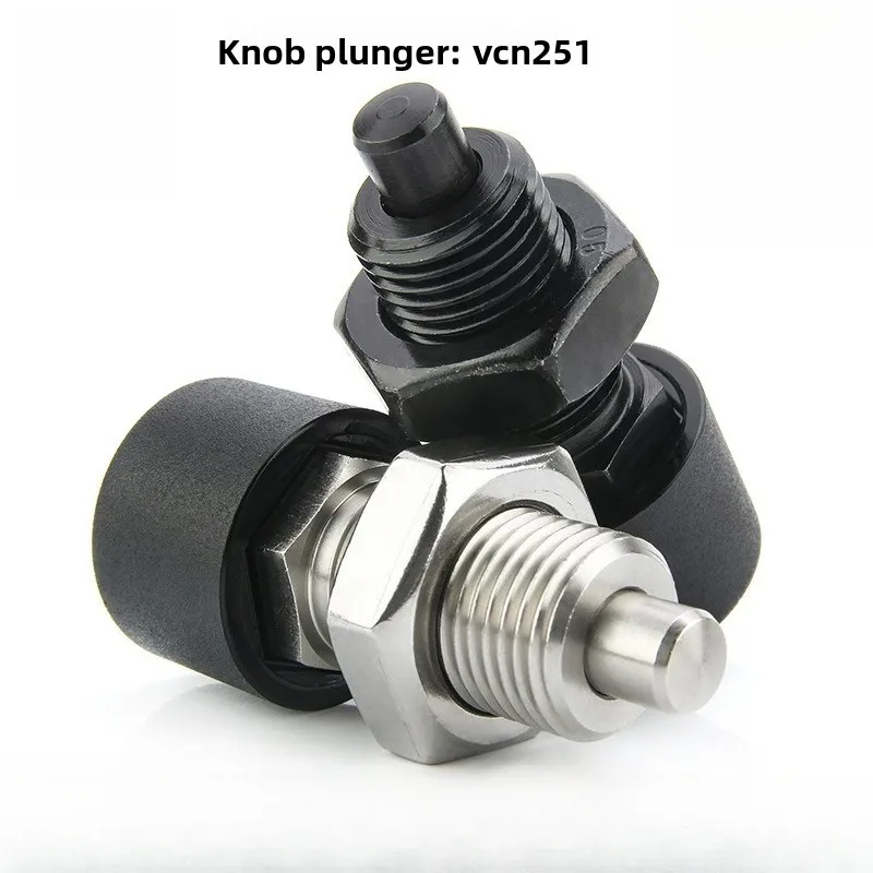 Push Button Index Plunger Fine Thread Spring Locating Pin VCN251 M12 M16 Machine Fixture Lock Pin