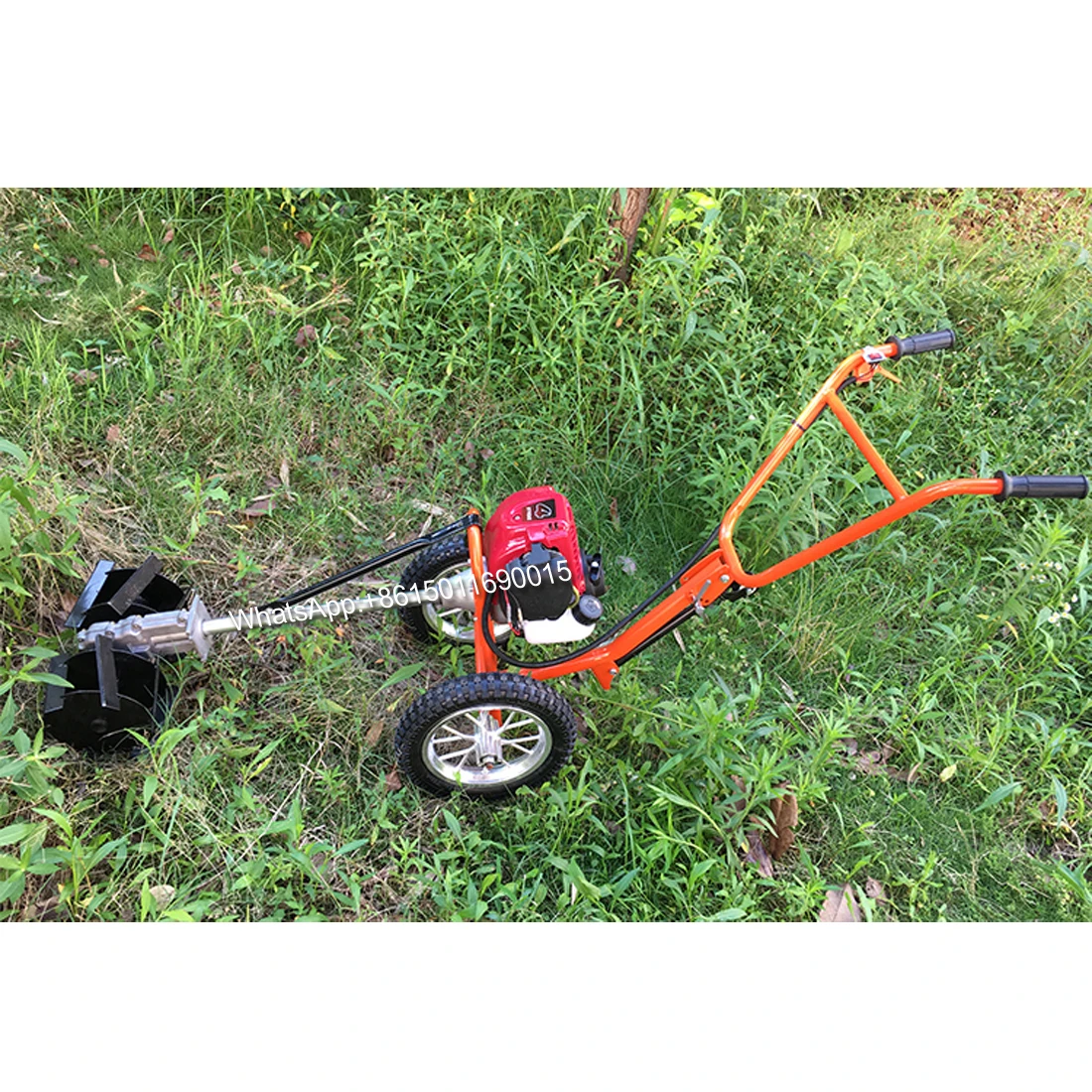 Hand Push Lawn Mower Brush Cutter Multifunctional Gasoline Small Ripper Ditching Machine Agricultural Weeding