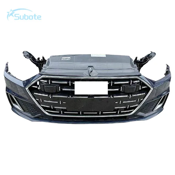 Original  Second-hand Suitable for A7 Front Bumper Headlight Grille Radiator Fan Condenser Body Kit Front Bumper Assembly