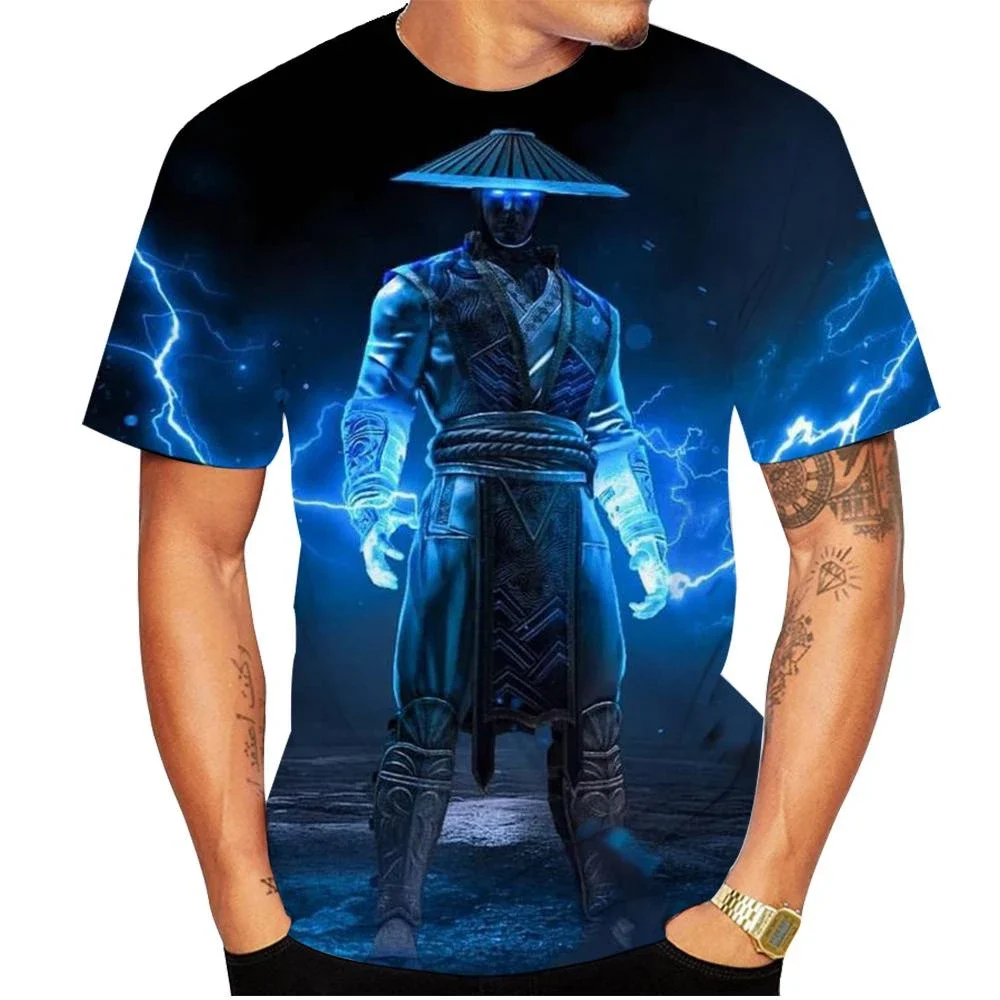 New Summer Hot Sale Mortal Kombat 3D Printed Men's/women's T Shirt Short-sleeved Round Neck Clothing Plus Size Unisex Clothing