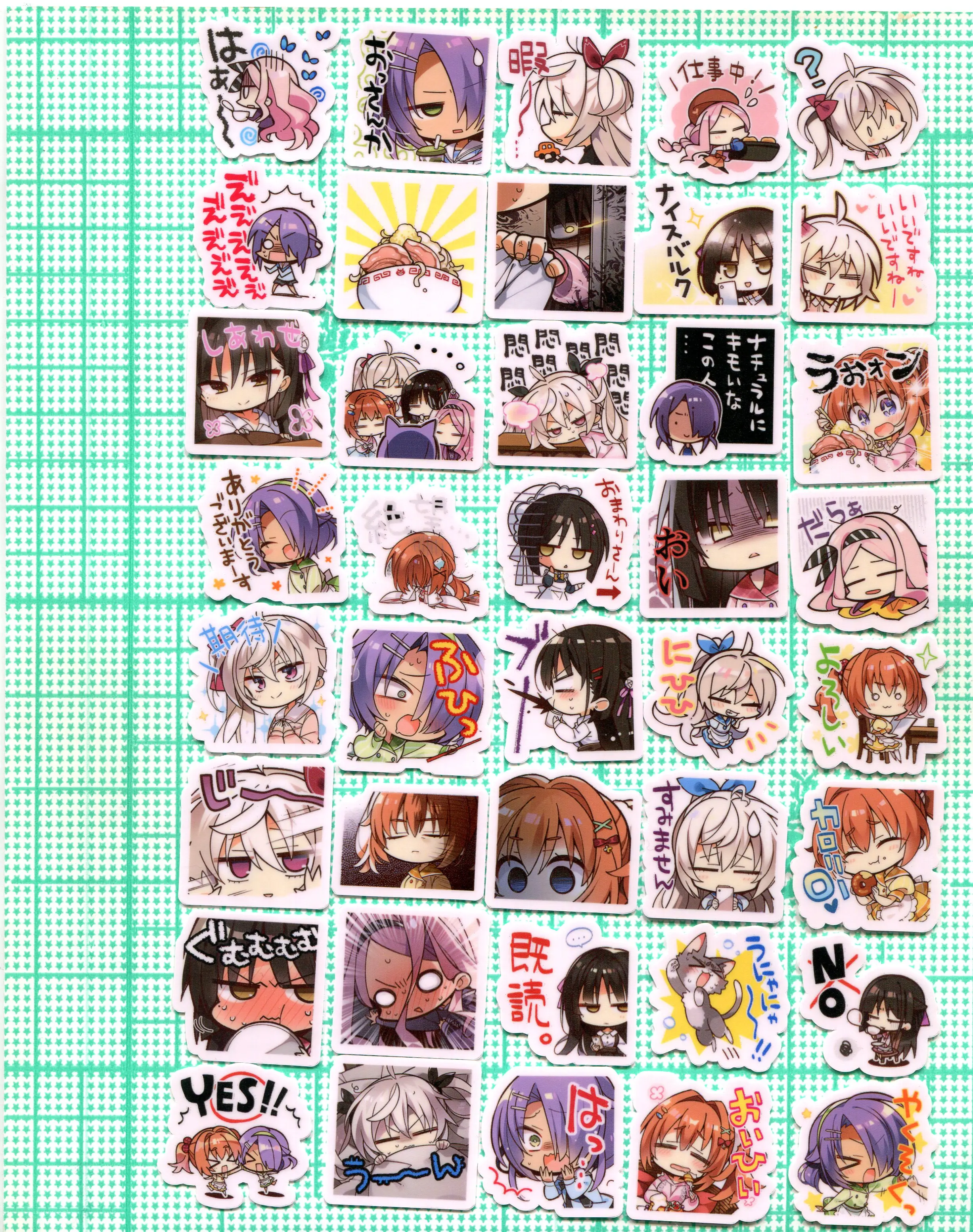 40pca Cafe Stella to Shinigami no Chou 3cm Sticker  Z 1309