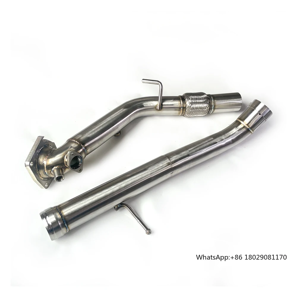 

Exhaust System For Jeep Wrangler Rubicon JL 2.0T Stainless Performance Downpipe With Heat shield and converter