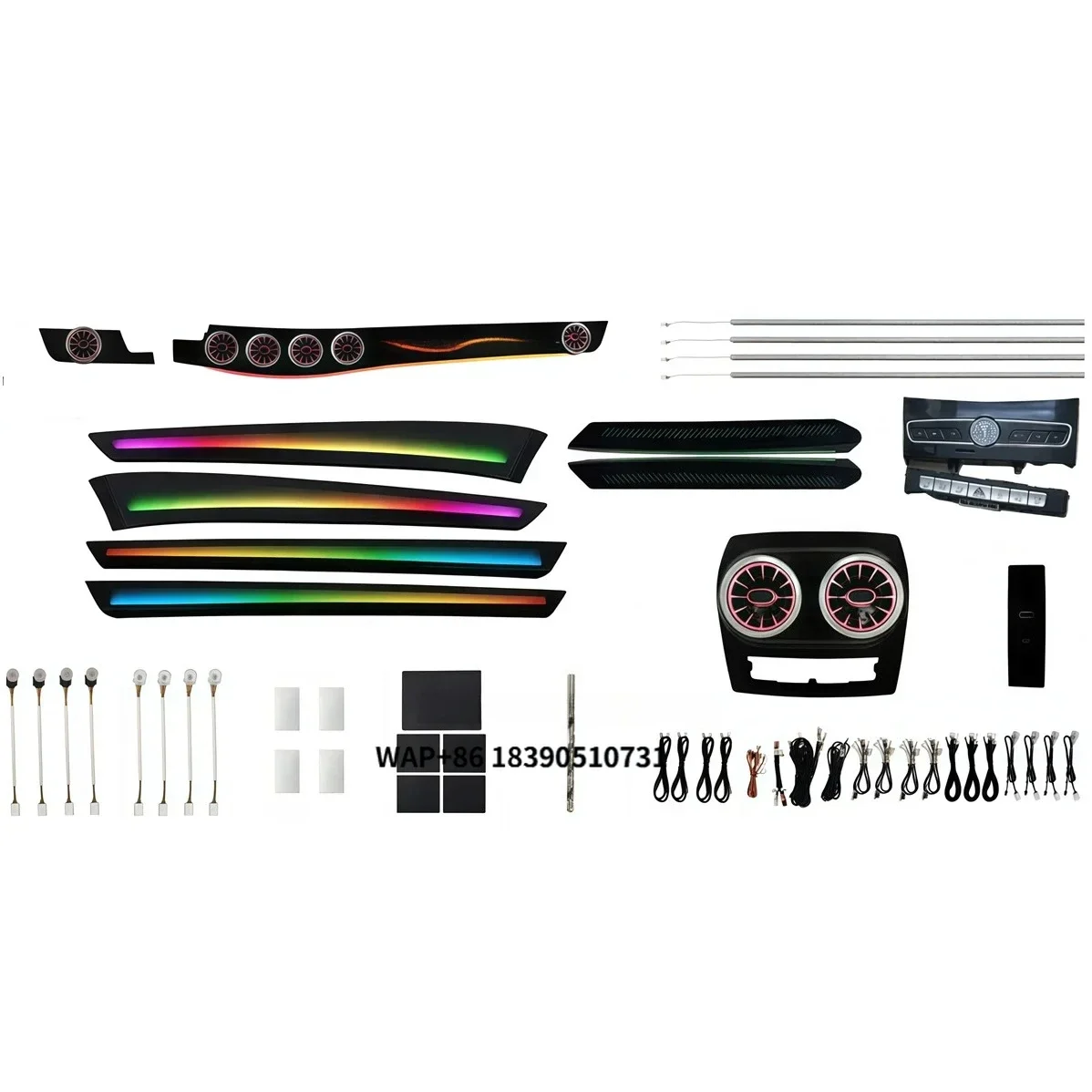 UPSZTEC Car Interior Accessories RHD LHD  E Class W212  Turbine Air Vents Center Console Upgrade Kits