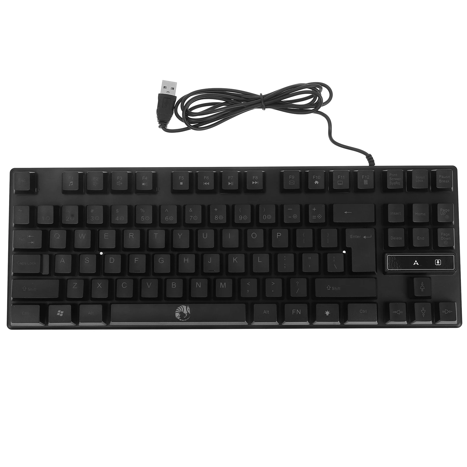 

87 Keys Rgb Backlit Mechanical Keyboard Gaming Office Computer Controller Ergonomic Colorful Luminous Keycaps Laptop Household