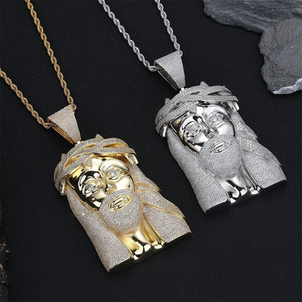 Anztilam 120mm Großes Jesus-Kr – Hip Hop Chain Necklace Bewertung und Preis