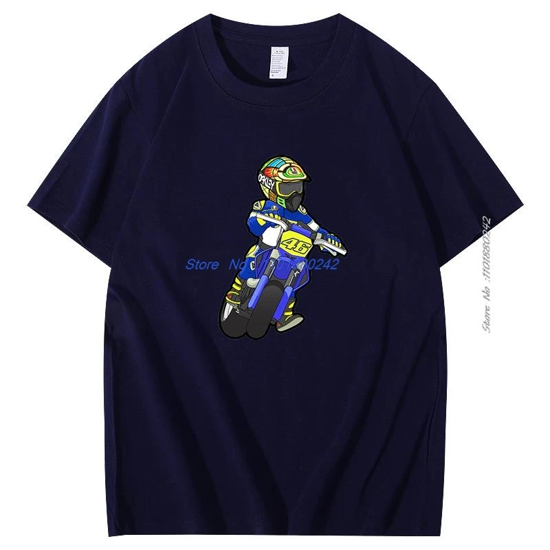 Moto Gp Rossi Cotton T-Shirt Copy Of Special Series Racer Elegant T Shirt Trendy Graphic T Shirts Fashion Short Sleeve T-Shirt
