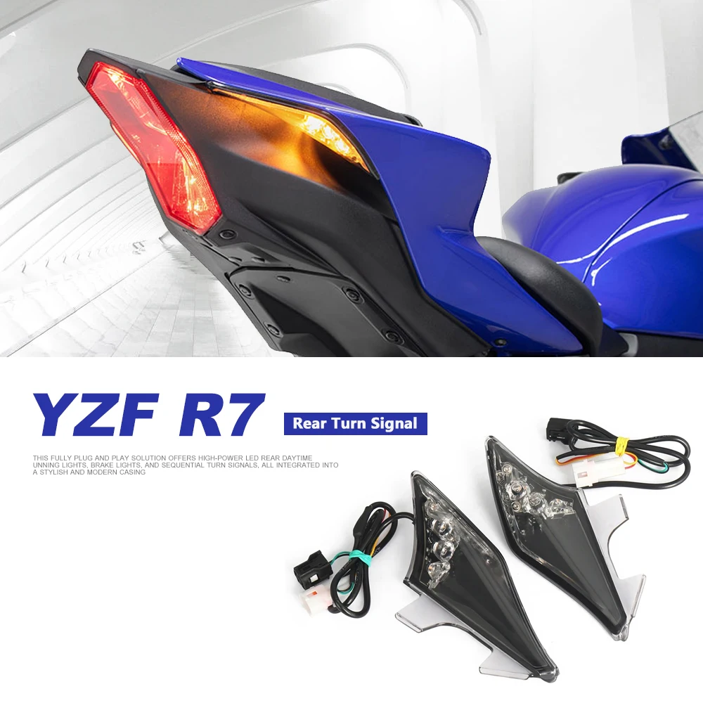 

Motorcycle Accessories For YAMAHA YZF-R7 YZFR7 YZF R7 r7 LED Turn Signals LED Rear Turn Signal light Indicator Signal Lamp 2025