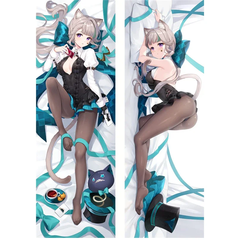 

Genshin Impact Lynette Cosplay Long Hugging Body Pillow Case Halloween Xmas Gifts Dakimakura Cover 2-Side Print Otaku Pillowcase