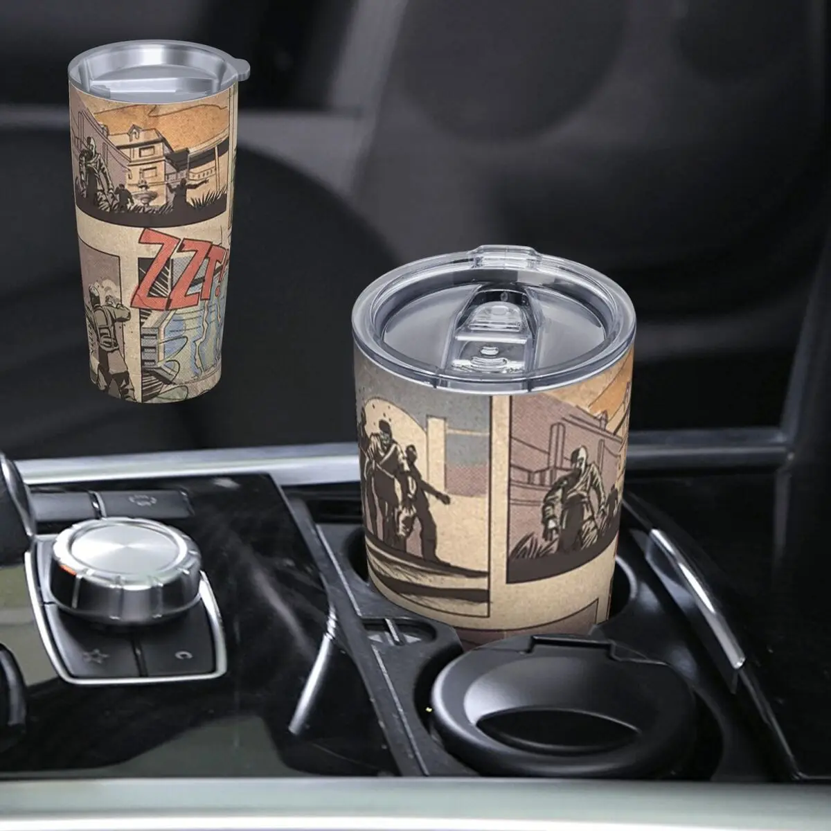 COD Zombies Kino Der Toten Loading Screen Stainless Steel Tumbler Vacuum Insulated Mugs Thermal Cold Cups Straws With Lid 20oz