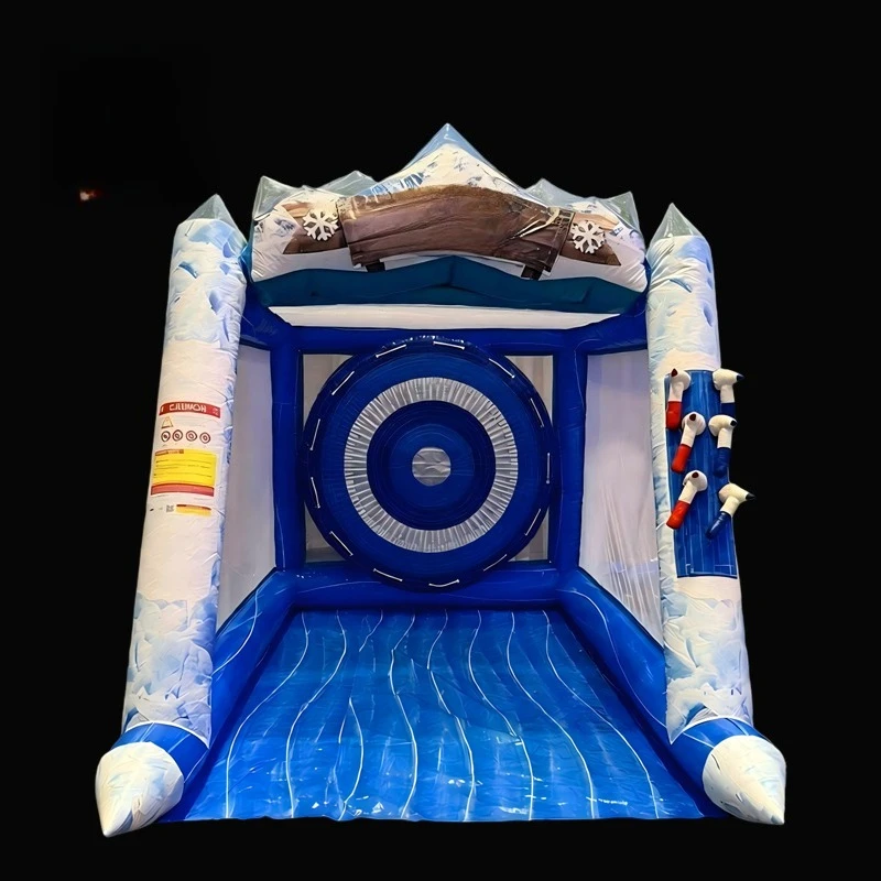 interactive games, commercial PVC inflatable game equipment, inflatable snow throwing games, suitable for children and adults