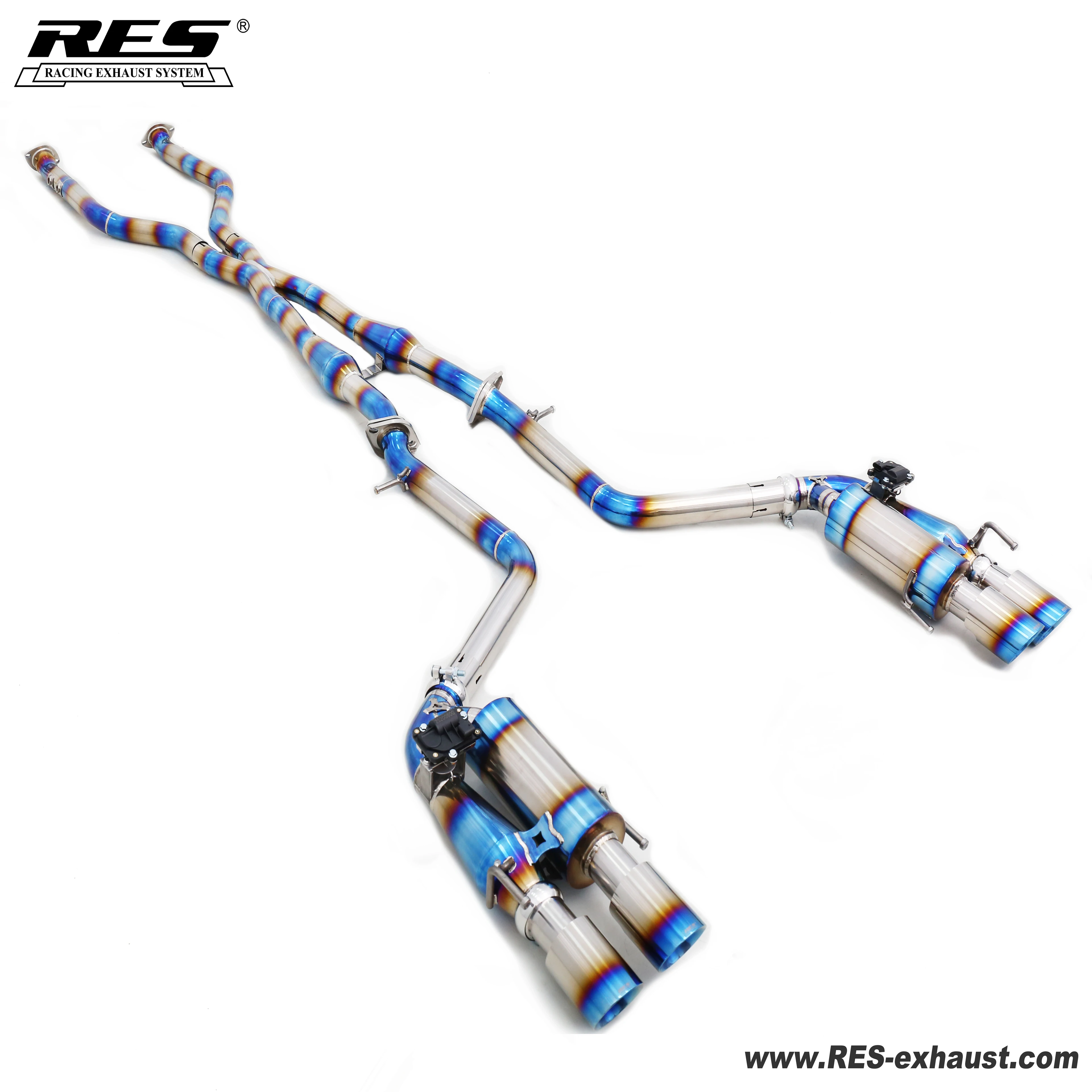 New Condition Titanium Stainless Steel Valvetronic Catback Exhaust System for Lexus GSF 5.0 2UR-GSE Exhaust Tip Muffler Manifold