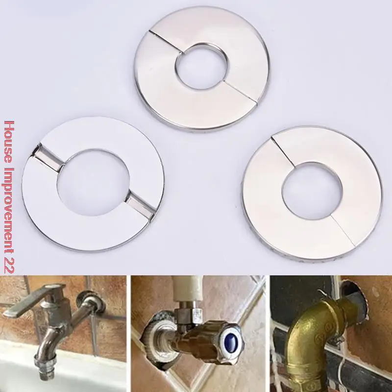1pc coperchio decorativo in acciaio inossidabile coperchio per tubo dell'acqua accessori a parete per tubi di riscaldamento valvole angolari tubi dell'acqua