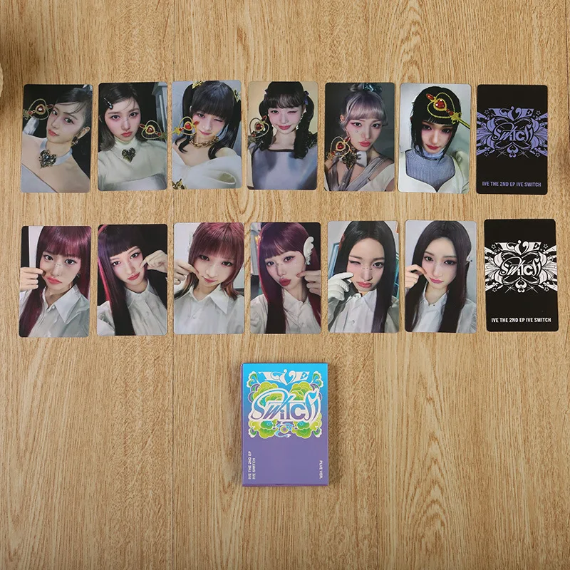 Imagem -05 - Cartões Kpop Idol Ive Lomo Photocards Switch Photo Card Cartão Postal Wonyoung para Fãs Coleção