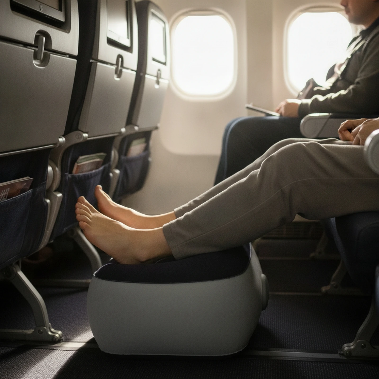 Inflatable Footrest Cushion Portable Inflatable Leg Rest Pillow Foot Rest Pillow Lightweight Furniture Quick Inflation