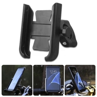 Aluminum Motorcycle Phone Holder 360 Degree Rotatable Phone Stand  Adjustment Handlebar/Rear View Mirror Mobile Phone Stand Rack