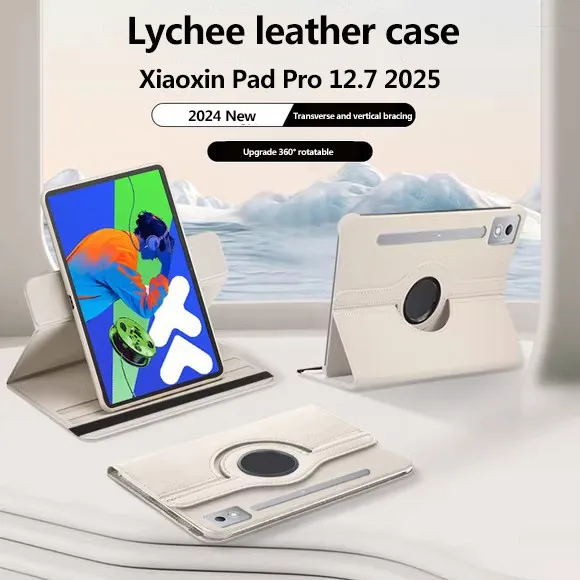 

Rotation Leather Case For Lenovo Xiaoxin Pad Pro 12.7 2025 2nd Gen P12 M11 K11 B11 M10 Plus 3rd 10.6 P11 Pro 11.5 P11 Plus 2nd