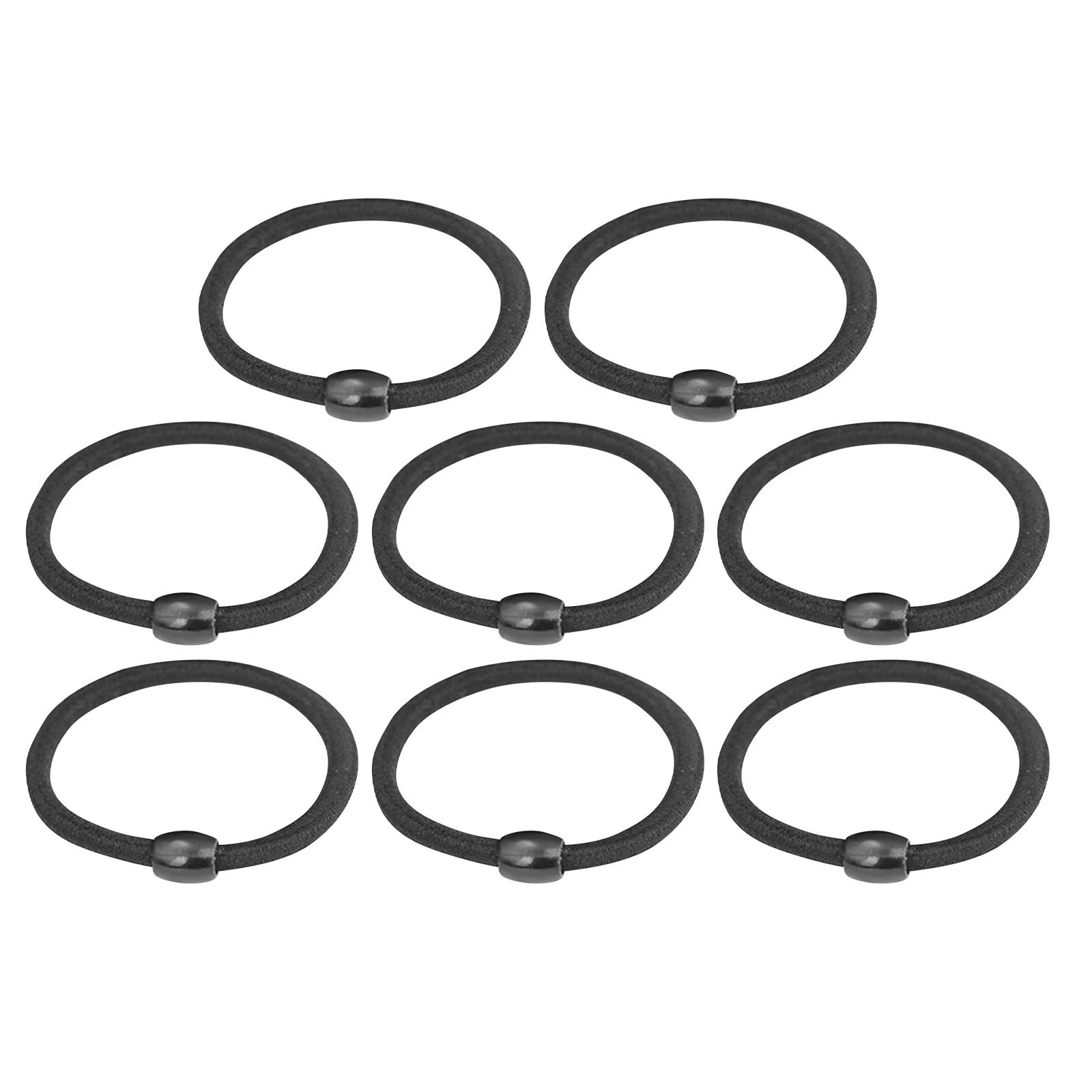 

8Pcs Hair Ties for Women Elastic Hair Bands Stylish Ponytail Holder Everyday Wear Outfit Match Accessory Gift Black