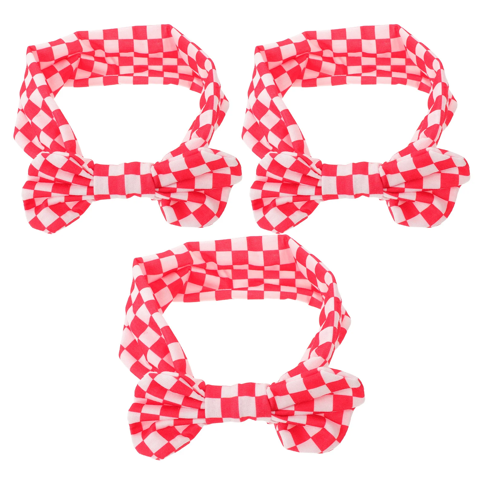

3 шт. детские повязки на голову для девочек 6-12 месяцев, красный, белый клетчатый бант, аксессуары для волос для новорожденных, повязки для волос для маленьких девочек, вечерние фото