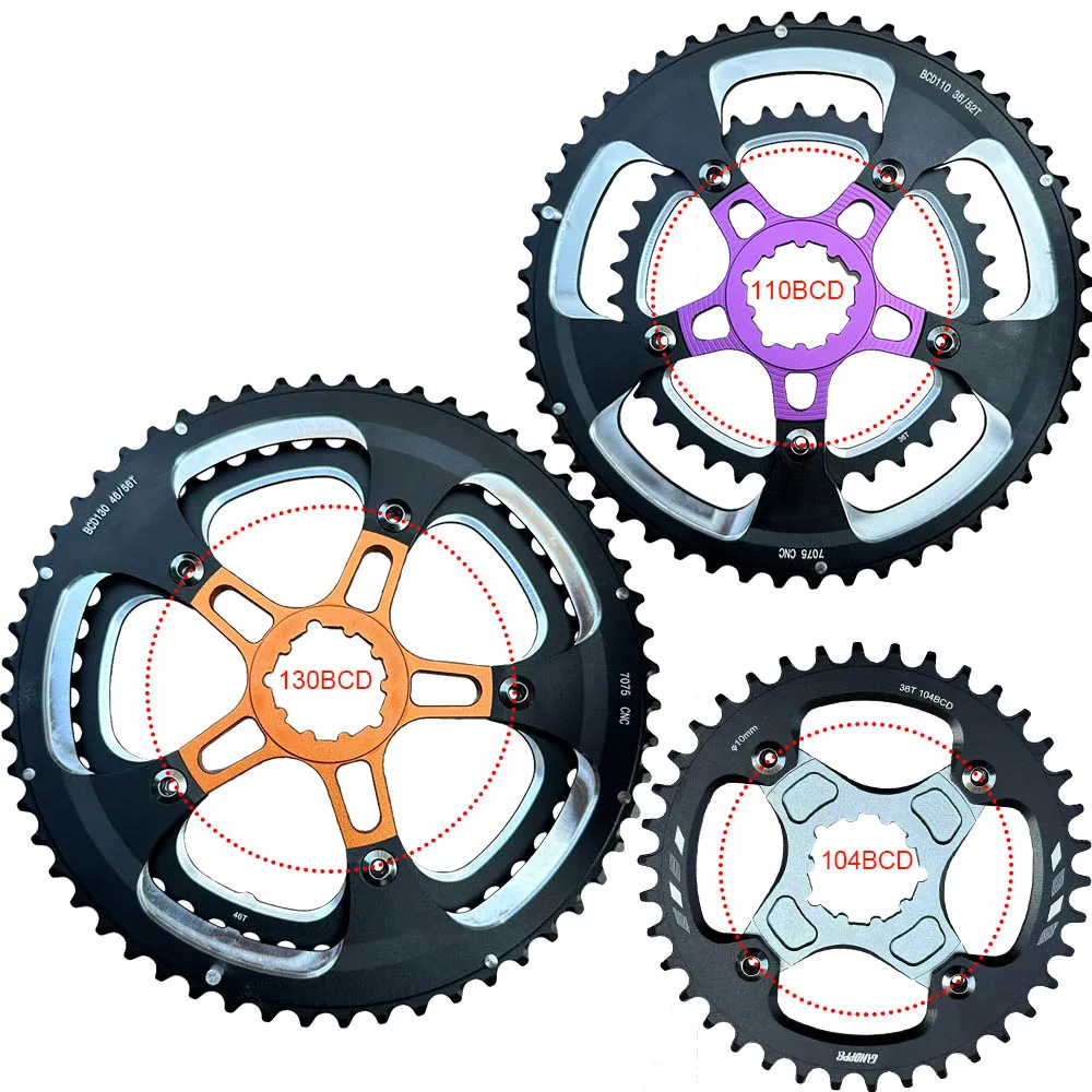Direct Mount Chainring Converter Spider 104 110 130 BCD 4 5 Bolt Crank Arm Chainwheel  Adapter MTB Road Bike Folding BIke Parts