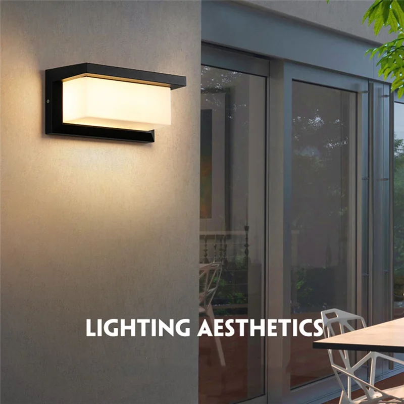 

AWAH Outdoor Wall Lamp Led Wall Light Waterproof Led Lighting 18W For Porch Balcony Garden