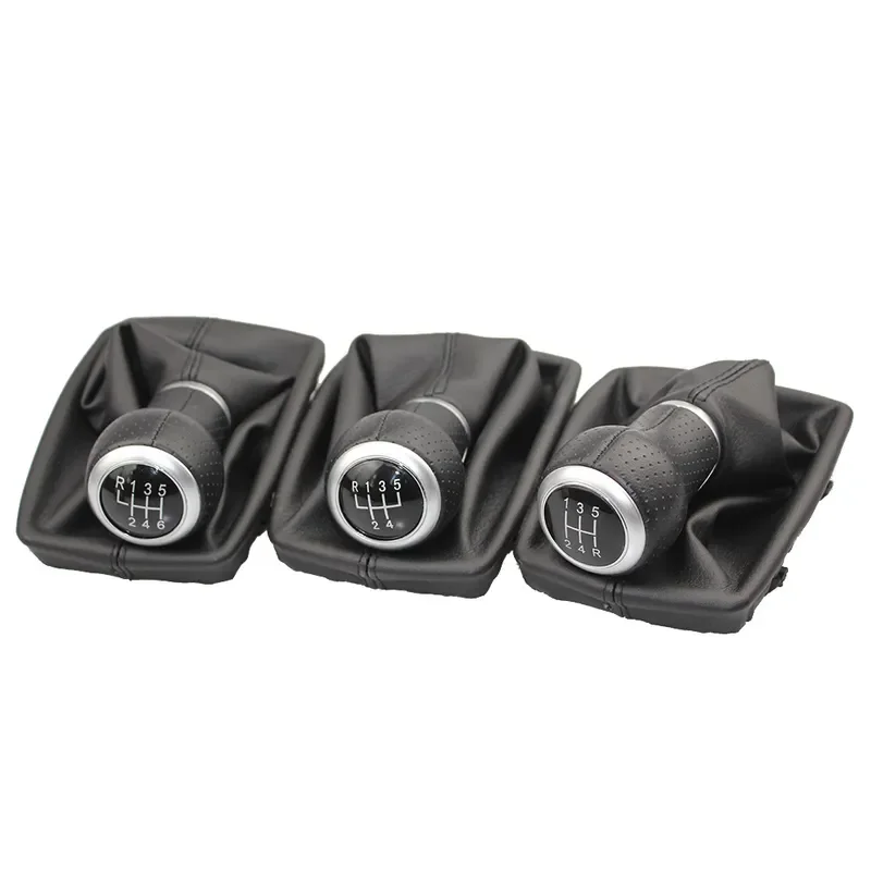 for Audi A4 S4 Q5 Series Gear Shift Knob Dust Cover Boot Trim Integrated Set Transmission Lever Handle Accessories