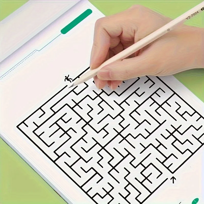 Montessori-Inspired Maze Game Book - Engaging Concentration Booster and Early Development Tool, Perfect Holiday Gift for Kids