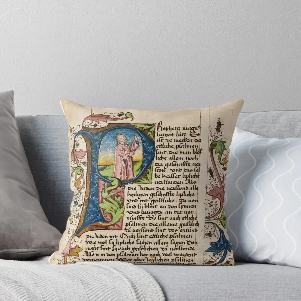 

Nicholas of Lyra, Interpretation of the Psalter, Throw Pillow Luxury Sofa Cushions Sofa Cushion Pillow Decor Pillow