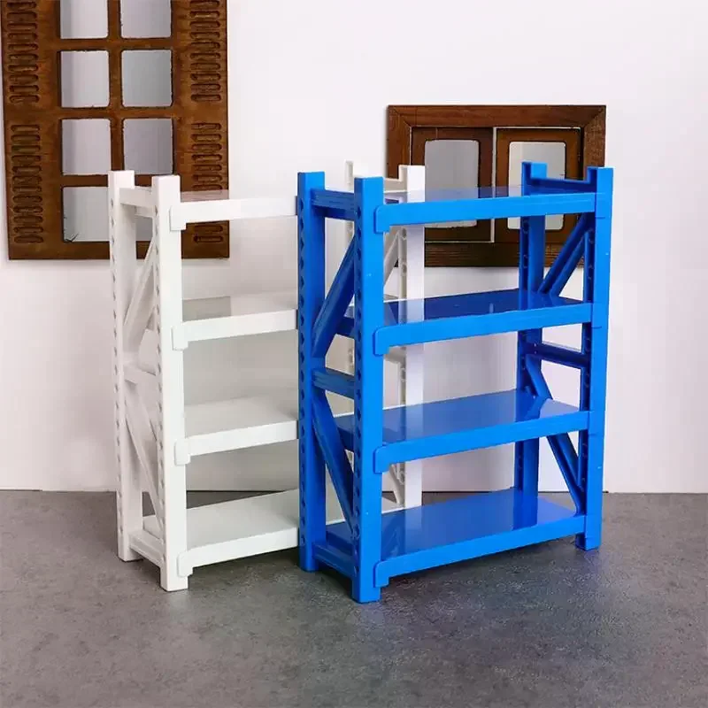 Estantes de almacenamiento de simulación para casa de muñecas, estantes de almacén, modelo de casa de muñecas, Mini muebles de decoración, accesorios para casa de muñecas, 1/12
