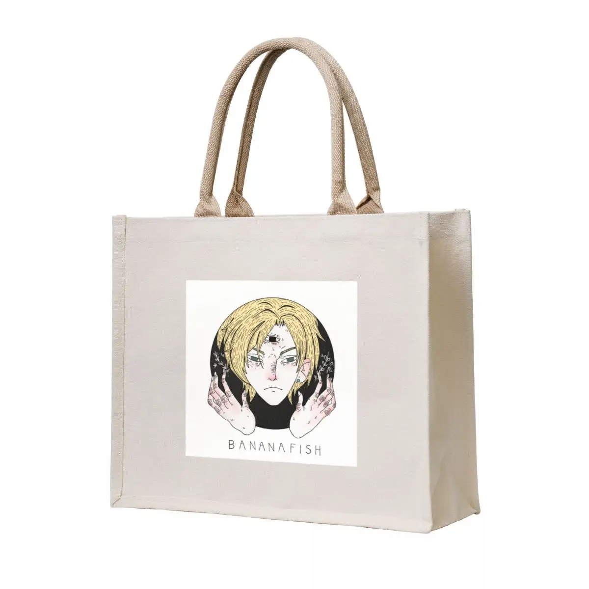 

Banana Fish x Ricky Montgomery Tote Bag tote bag men reusable shopping bag sacs de shopping Cloth bags
