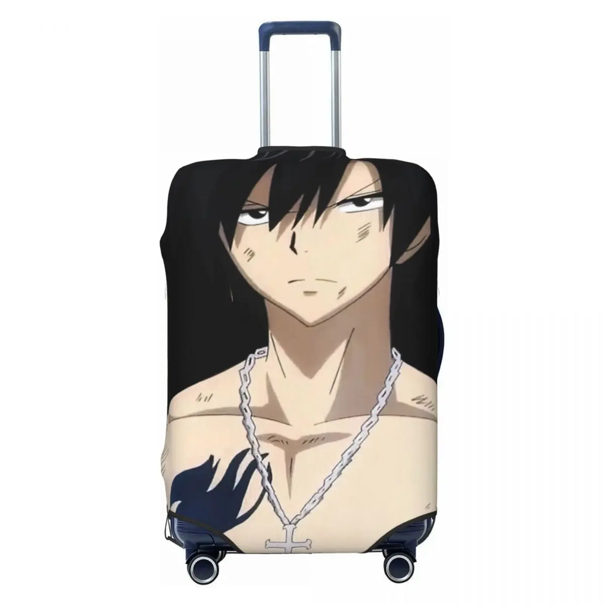 

Gray Fullbuster (Fairy Tail) Print Luggage Protective Dust Covers Elastic Waterproof 18-32inch Suitcase Cover Travel Accessories