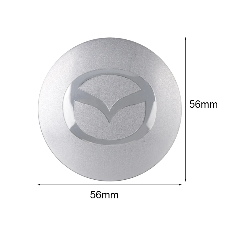 4pcs 56mm Car Wheel Center Hub Caps Cover Rim Exterior Decals Stickers Badge For Mazda 5 6 Axela CX-5 CX-7 MX-5 Auto Decoration