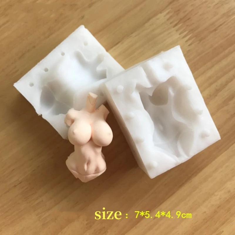 Human silicone mold ultra light clay sugar flipping doll female body