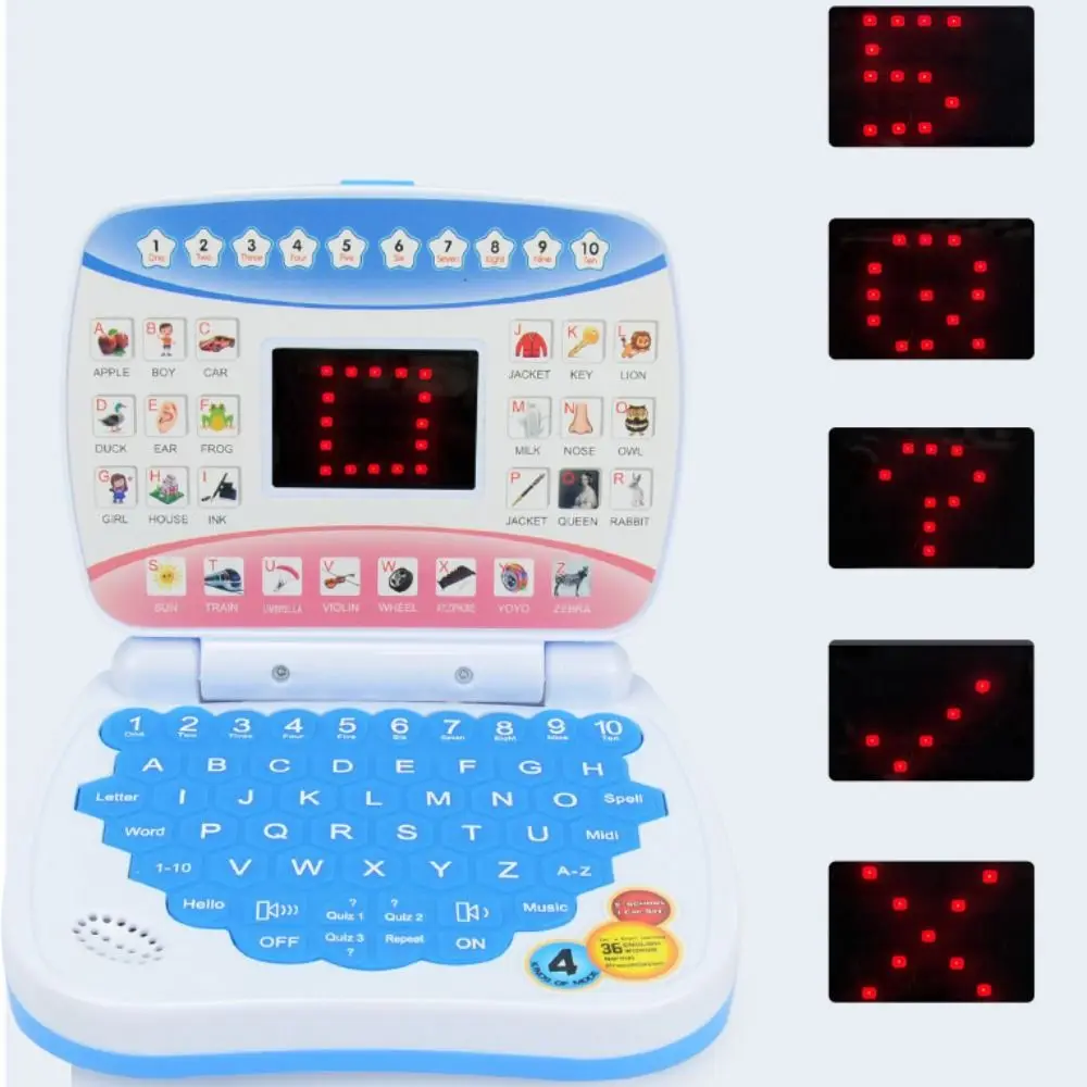 Macchina per l'apprendimento elettronico apprendimento della lingua inglese Mini Computer portatile per bambini con Mouse regalo giocattolo per Laptop inglese