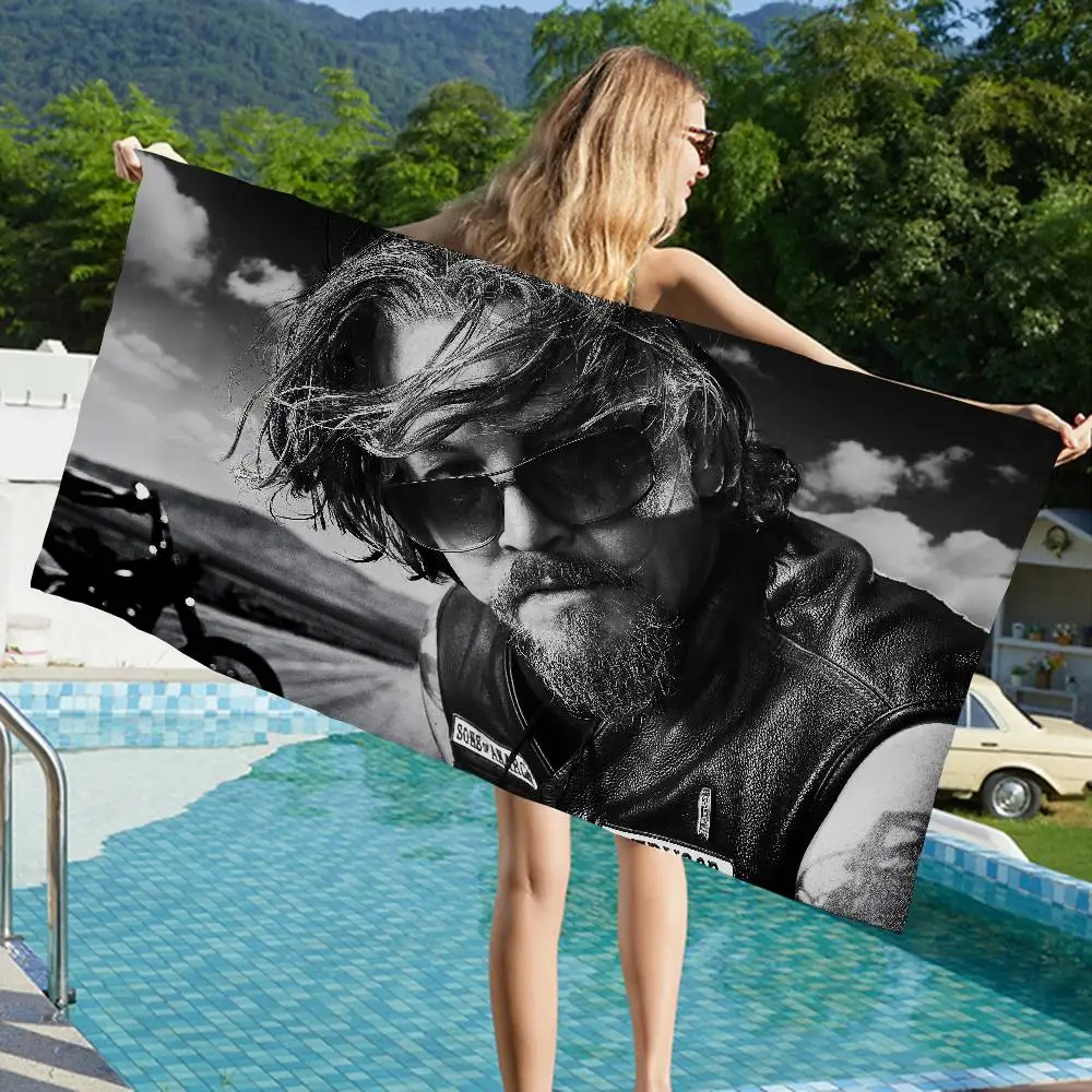 TV Sons of A-Anarchy Microfiber Printed Beach Towel Mountain Climbing Yoga Beach Swimming Running Absorbent Soft Towel