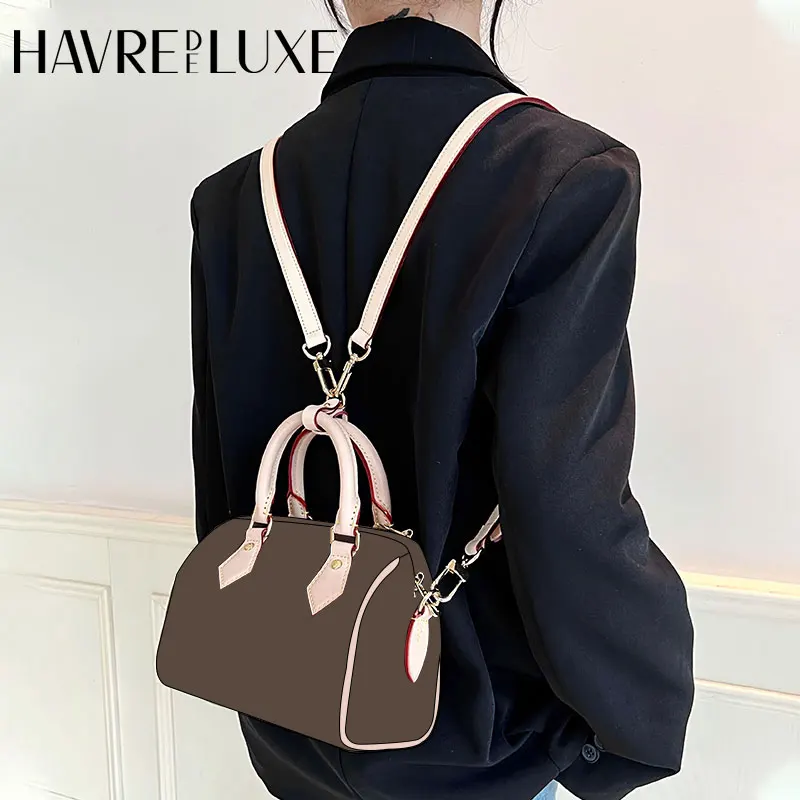 HAVREDELUXE Bag Strap For LV Speedy20 Backpack Strapless Transformation 25 Pillow Bag Vegetable Tanned Leather Armpit Strap