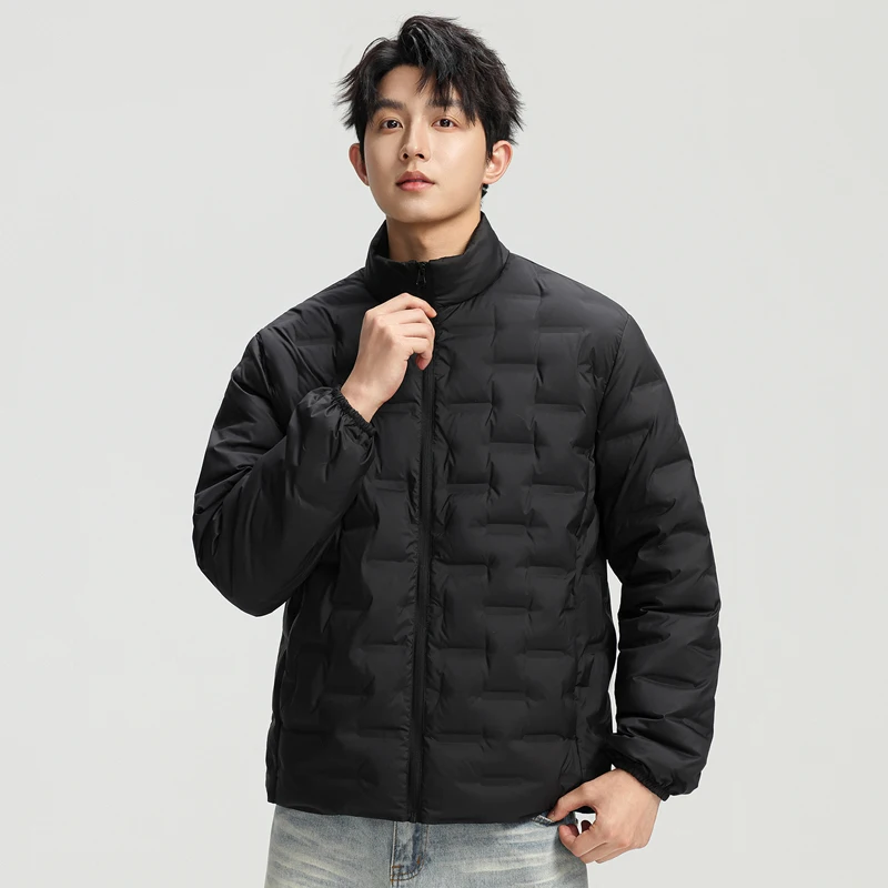

Легкая мужская пуховая куртка 2026 года: новая зимняя коллекция, модный бренд, верхняя одежда для студентов и рабочая одежда, трендовый стиль.