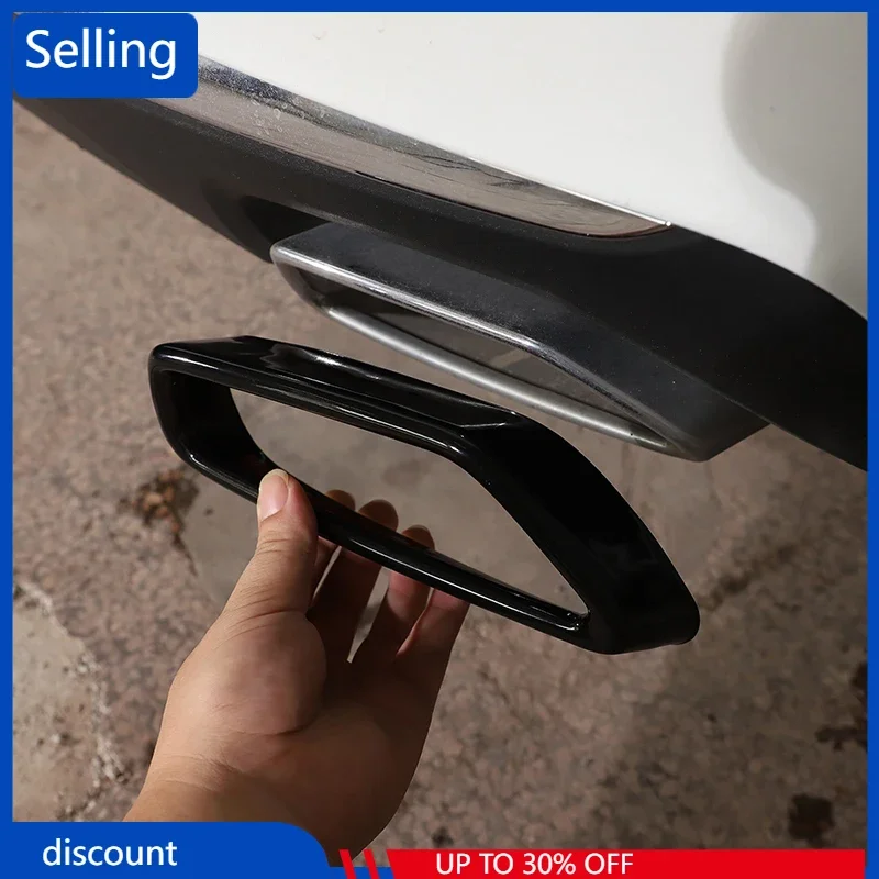 

For BMW 5 Series G30 G31 2018-2021 Stainless Steel Black Car Exhaust Pipe Cover Stickers Exterior Modification Car Accessories