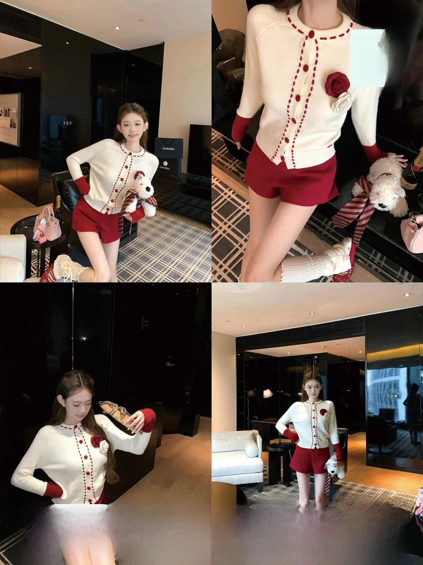 

Стильный вязаный кардиган Cisas Color Blo Ele Small Fraance Sle для повседневной носки осенью и зимой