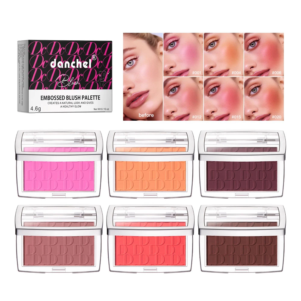 

Matte Facial Colorette Natural Cheek Dye, Lightens Face Pink Red Facial Contour Cosmetics Colorette Powder Soft Female Makeup