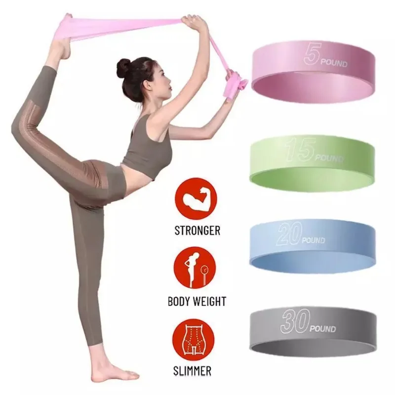 Fasce elastiche portatili di resistenza Allenamento dell\'agilità Attrezzature per il fitness a casa Accessori per yoga Pilates Apparecchi per