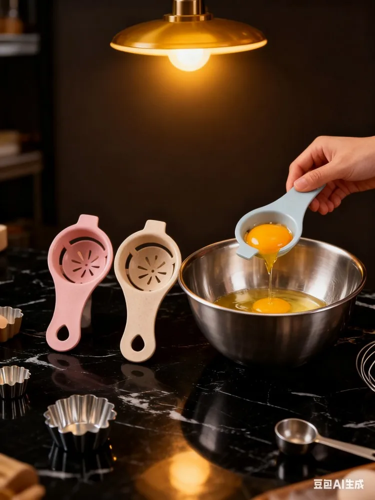 1Pc Tarwestro Eierscheider - Biologisch afbreekbaar Food Grade BPA-vrij, eenvoudig te gebruiken Vaatwasmachinebestendig voor bakken Koken Keukengadget