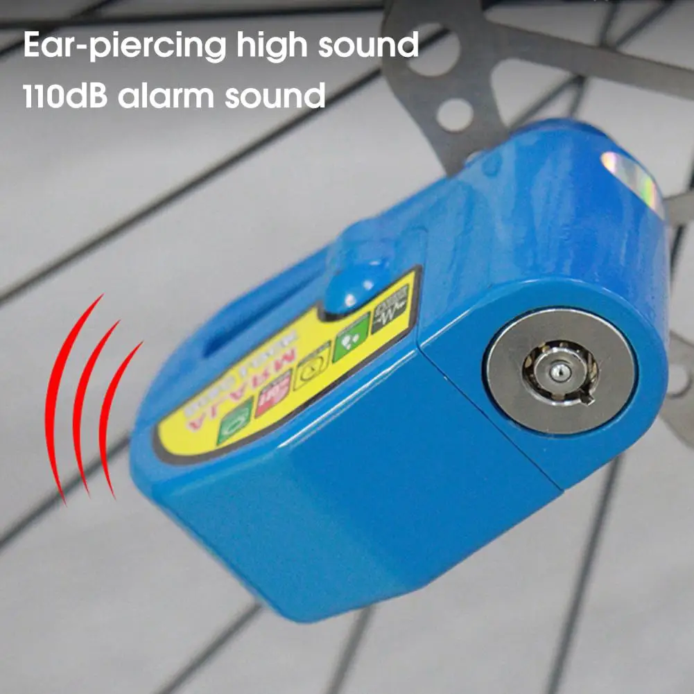 

Замок сигнализации для мотоцикла, Антивор с высоким децибелем, водонепроницаемая сирена для велосипеда, колеса, дискового тормоза, для электрического автомобиля