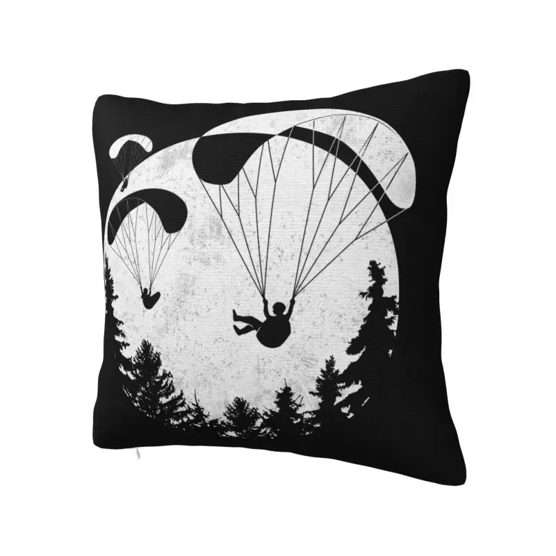 Paragliding Throw Pillow Case Home Decorative Cute Paraglider Skydiving Cushions Cover For Sofa Seat Square Polyester Pillowcase
