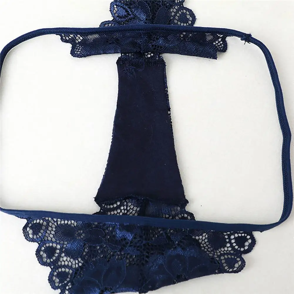 Summer Panties Women Low Rise Cotton T-Shape Panties Crochet Lace Hollow Out Breathable Thong Women Briefs Thin