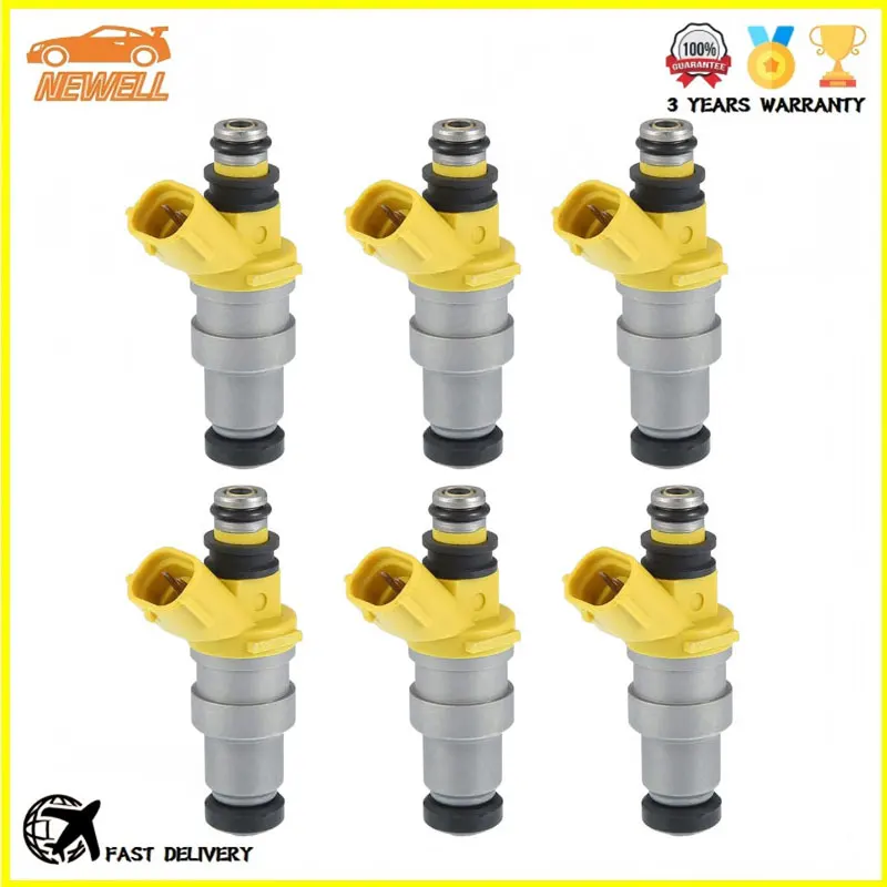 

6pcs 23250-70040 23209-70040 300cc/min Fuel injector For Toyota Supra 3.0 L6 Engine Fuel Nozzle 1986-1988 2325070040 2320970040