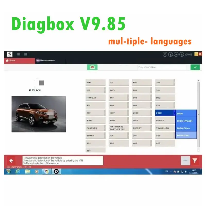 

2026 NEW Sales Newest Diagbox V9.85 For Lexia3 PP2000 Diagbox Full Adapter for Lexia 3 for Citroen&Peugeot Car Scanner Tool