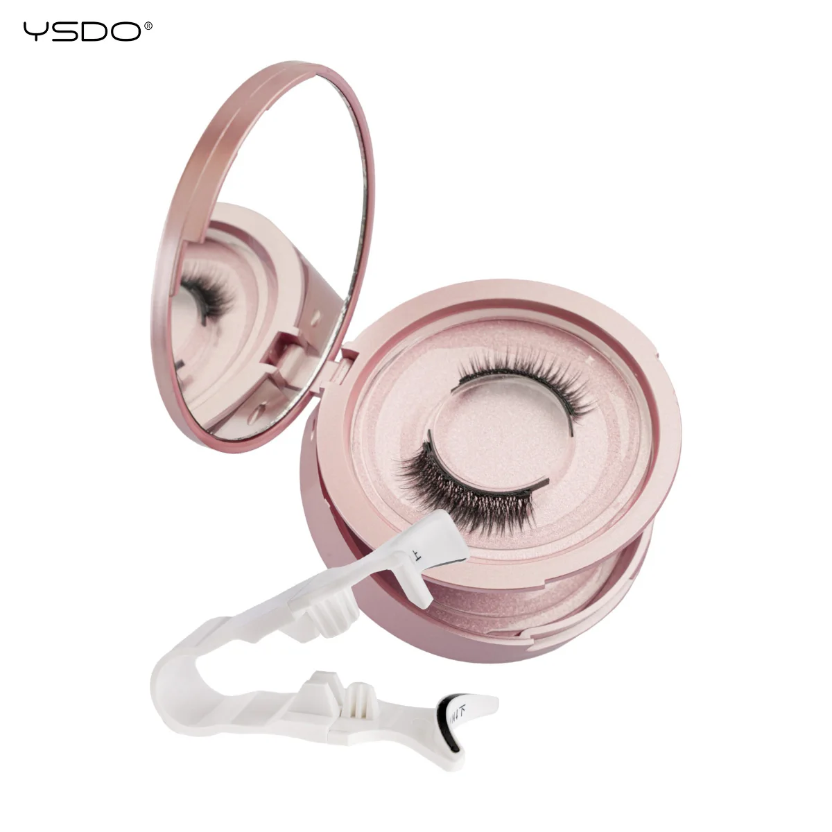 YSDO Natürliche Magnetische Wimpern 1/2 Paar Handgefertigte Wiederverwendbare Magnetische 3D Nerz-Wimpern Ohne Klebstoff Künstliche Wimpern Make-up Faux Cils – Detail 6