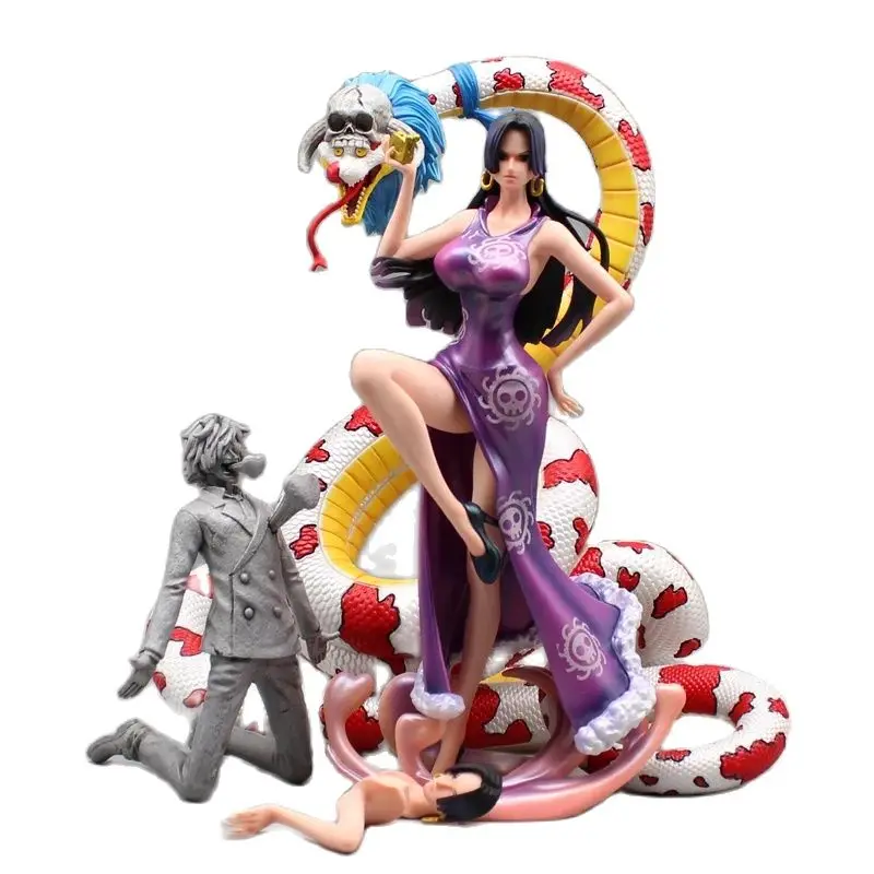 GK One Piece Anime Model Figure, Boa Hancock, Salome, Sanji Animation Figure, Face Swappable, 7.5 ate King, Kimono, Garage Kit Ornements