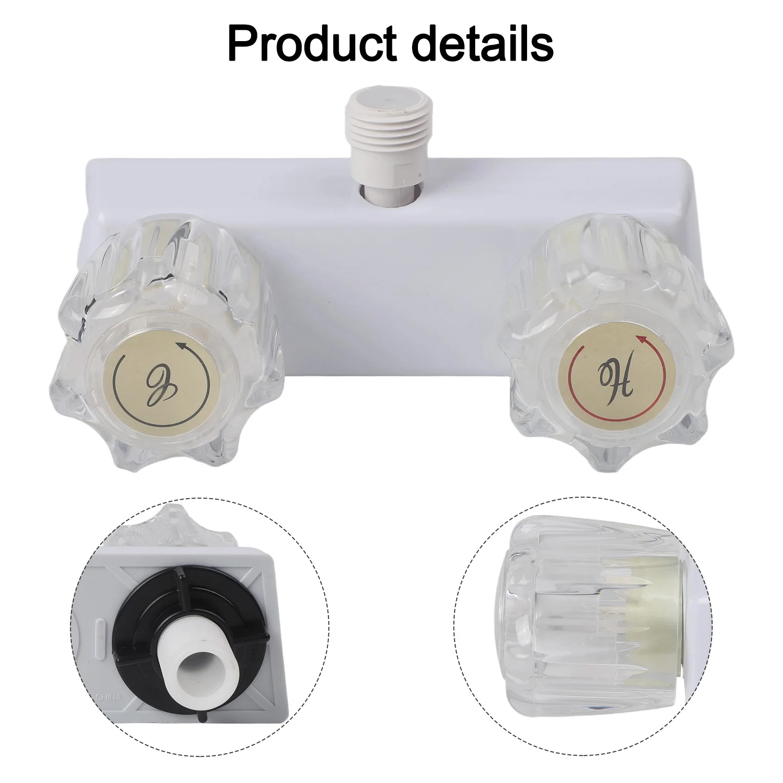 

6.3x1.97x4.33in Camper Shower Replacement Versatile Application Compact Dimensions Easy Installation Lightweight Design