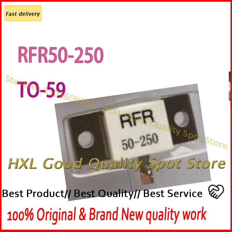 1 peça 100% nova resistência de alta frequência RFR50-250 50-250 RFR-50-250 50 ohms 250w resistor de carga manequim